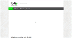 Desktop Screenshot of ibas-arbeitssicherheit.de