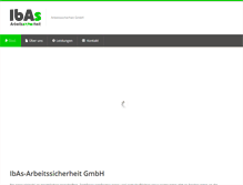 Tablet Screenshot of ibas-arbeitssicherheit.de